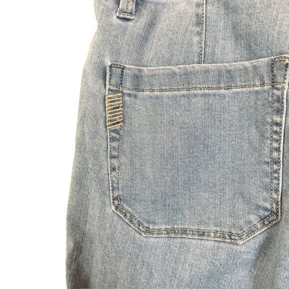 Paige Pleated Mayslie Double Button Jogger Elastic Ankles Zip Closure Size 27 - Picture 7 of 15